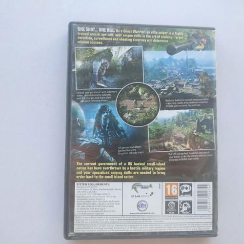 Sniper Ghost Warrior PC like new
