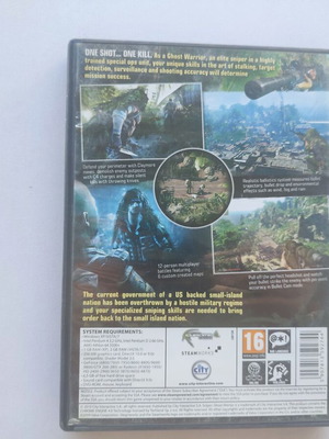Sniper Ghost Warrior PC like new