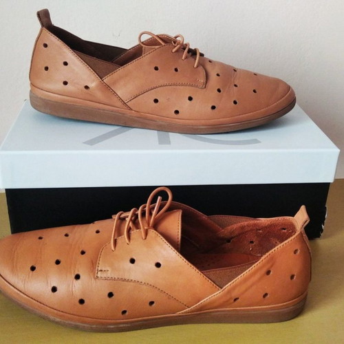 Leather women's shoes Gianna Kazakou