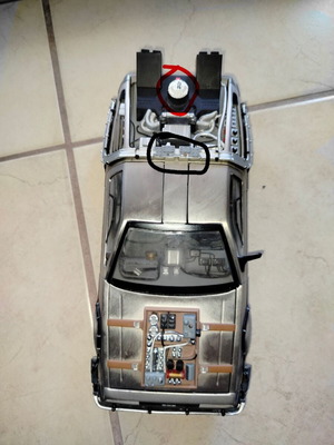 De Lorean car from Back to the Future 3 used, scale 1/18