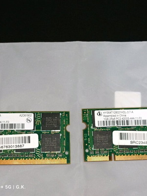 RAM DDR2 for Laptop 2x1GB PC2-4200S used