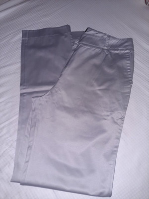 Lussile satin pants like new, gray, size M