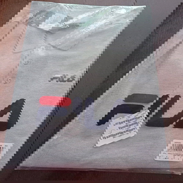FILA Polo Mens NO S Light Grey -FILA Polo  αντρικό,ανοιχτό γκρι No S