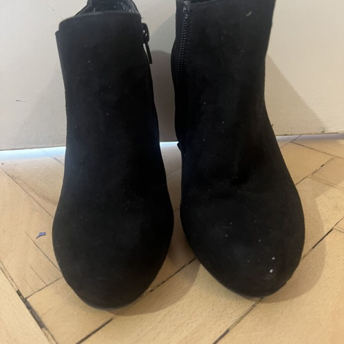 Two pairs of boots size 36, black and beige