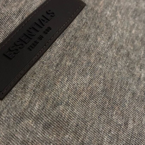Essentials Fear of God light grey crewneck T-shirt, size S