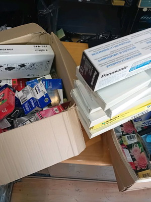 Genuine ink cartridges and ribbons, pack of 68, new