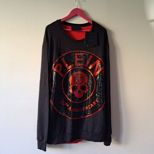 Philipp Plein Homme Luxury Limited Edition Sweatshirt 4XL new, black and red