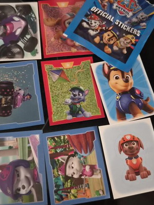 Paw Patrol αυτοκόλλητα για άλμπουμ καινούργια, όλα μαζί