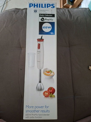 Μπλέντερ χειρός Philips ProMix 650W καινούργιο με κύπελλο δοσομετρητή
