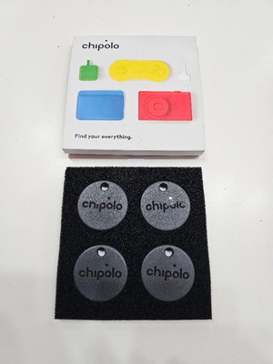 Chipolo ONE Spot Bluetooth 4 броя тракери, Almost Black, Apple Find My