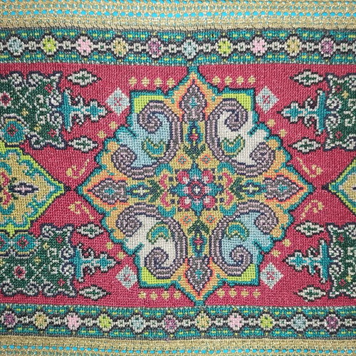 Handmade embroidery made to order, 68 x 29 cm, unique design