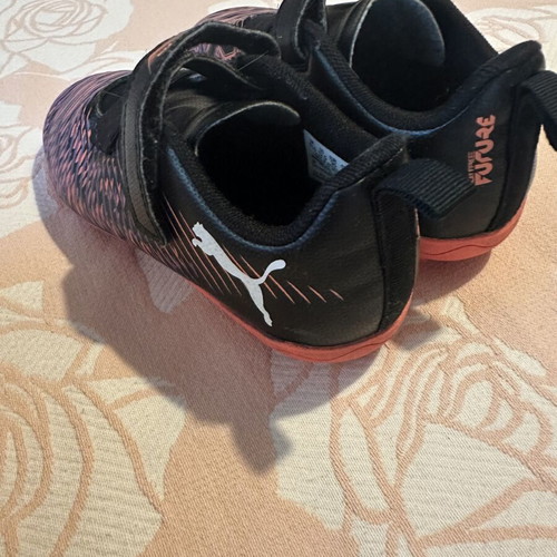 Puma football shoes size 30 like new, black multicolor