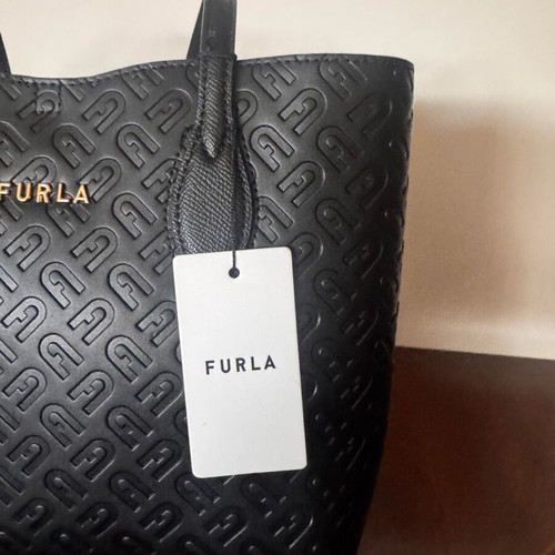 Furla black handbag new with tag