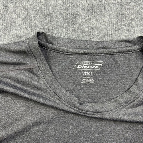 Dickies T-shirt men's short sleeve with pocket 2XL gray polyester