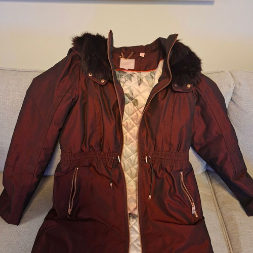 Ted Baker anorak burgundy like new, size M 38 10 UK