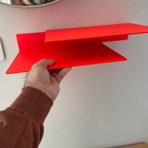New Tendency Float metal shelf used, neon color