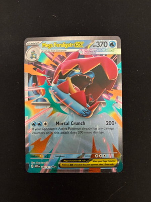 Mega Feraligatr ex Card #043/217 Ascended Heroes Pokemon TCG new