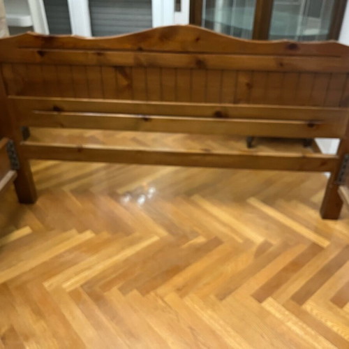 Wooden bed used for 190x130 cm mattress
