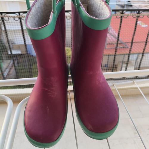 Paw Patrol Girl's Rain Boots Size 30 Like New Purple