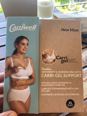 Carriwell CarriGel Сутиен за кърмене Без шевове XL Черен 3123