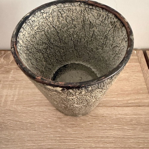 Ceramic planter like new, orchid pot, 15cm height, 13cm diameter