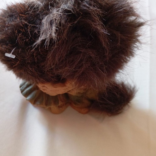 Vintage handmade trolls holding hands 13cm
