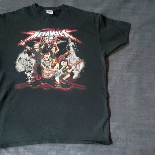 Metallica T-shirt used, collectible, size L, black