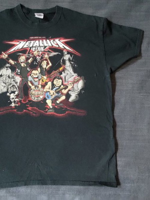 Metallica тениска употребявана, колекционерска, размер L, черна