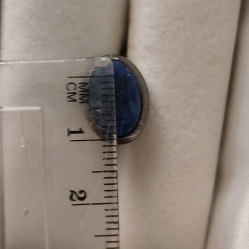 Ilias Lalaounis oval cufflink silver 925 with semi-precious stone Lapis