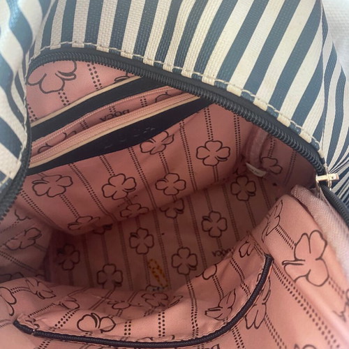 Doca navy backpack used with visible defects