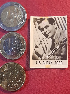 Glenn Ford Caballero vintage cigarette advertising card
