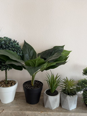 JYSK set of 6 artificial plants with pots