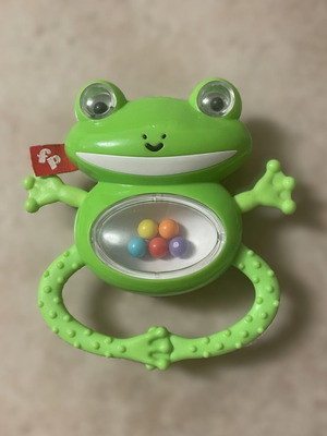 Fisher Price Κουδουνίστρα Βατραχάκι μεταχειρισμένη