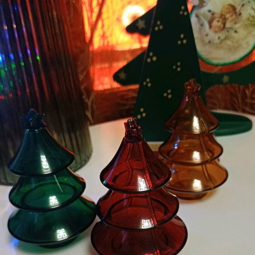 Tupperware set of 3 decorative trees new