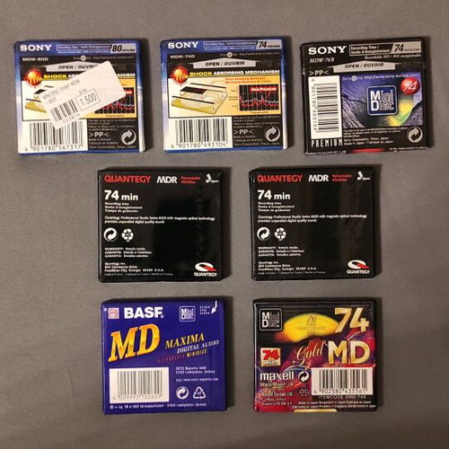 Md recording discs new, pack of 5 sealed