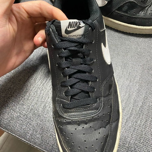 Nike black sneakers used, size 43