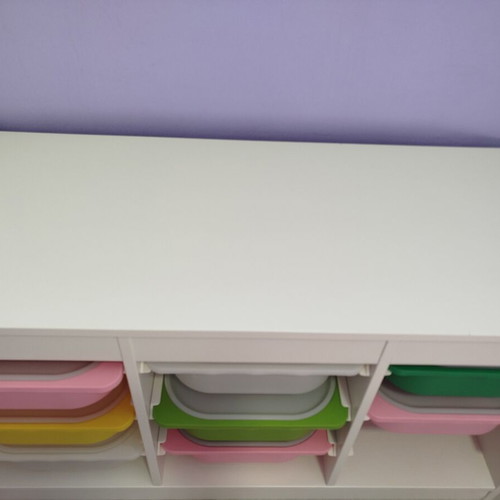 IKEA Trofast storage furniture like new with colorful boxes