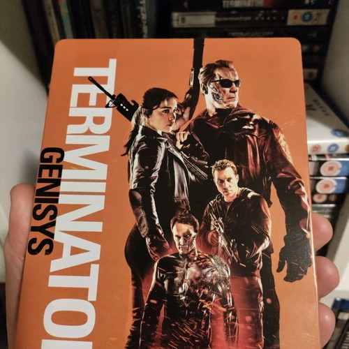 Terminator Genisys Rare Orange Steelbook Blu-Ray like new