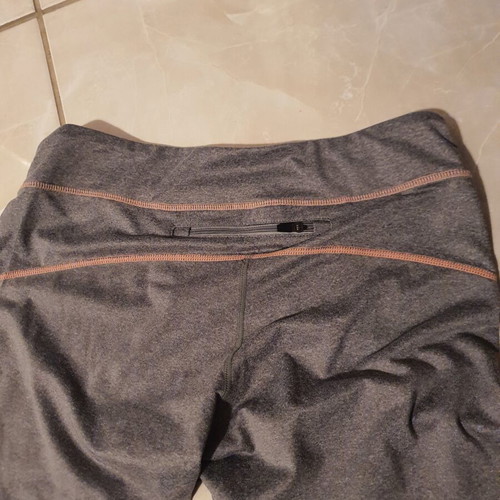 Admiral Gym Leggings like new, grey with orange details, size M