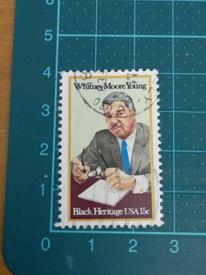 United States 1981 Black Heritage Whitney Moore Young stamp like new