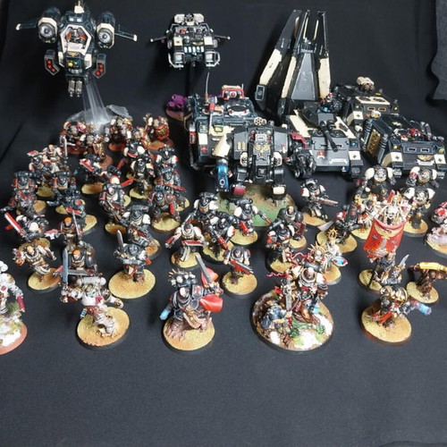 Black Templars Army Warhammer 40K fully painted, like new