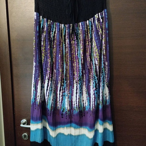 Strapless dress like new, multicolored