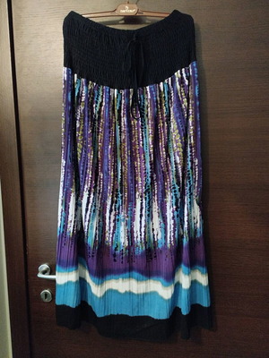 Strapless dress like new, multicolored