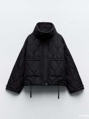 Zara quilted jacket XS like new, black