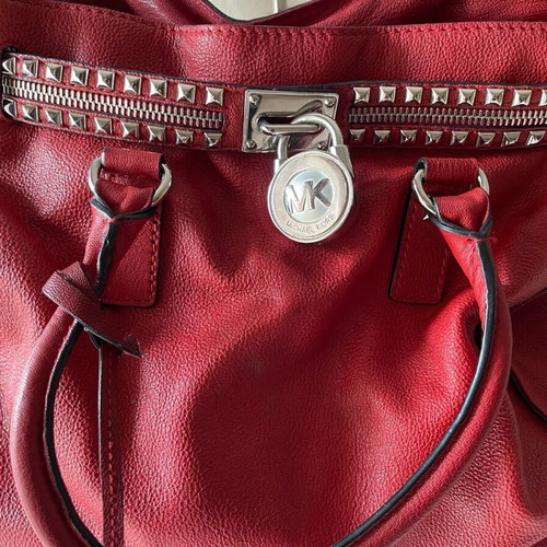 Michael Kors Hamilton shoulder bag used, red