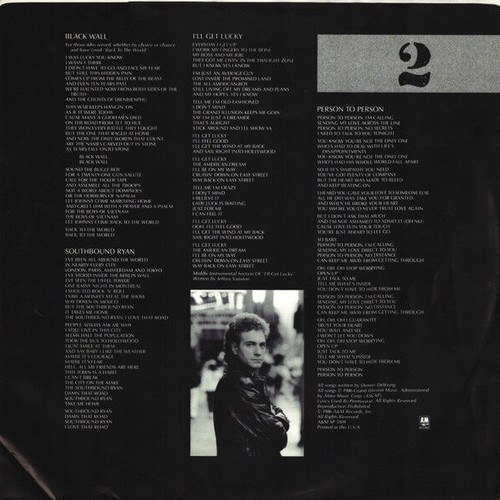 Dennis De Young Back To The World vinyl record used, rock