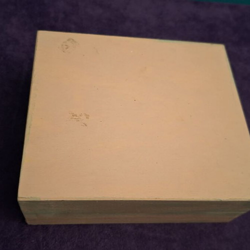Wooden box with decoupage decoration and 5 food napkin holders new