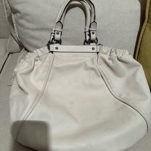 Karen Millen leather crossbody bag like new, beige