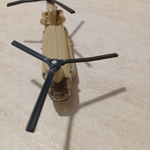 Toy helicopter used, small with two rotors