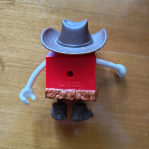 McDonald's Happy Cowboy collectible figure like new (2012)